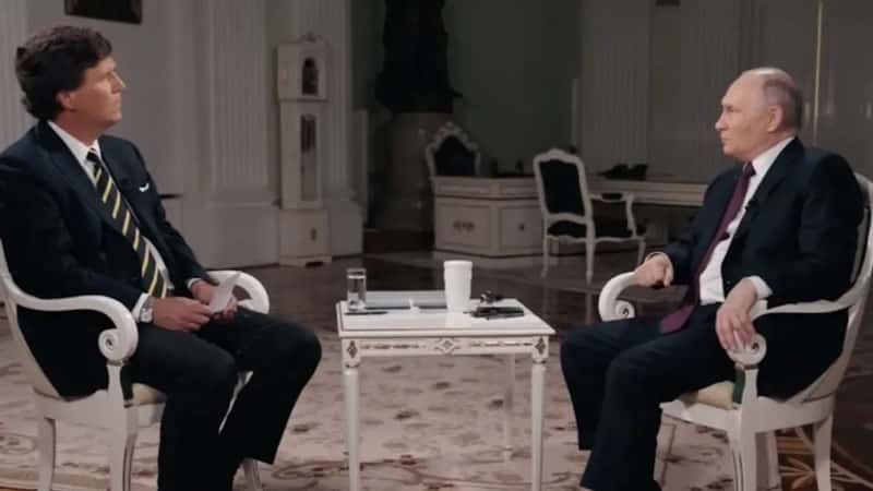 Такер Карлсон опубликовал двухчасовое интервью с Владимиром Путиным. Видео