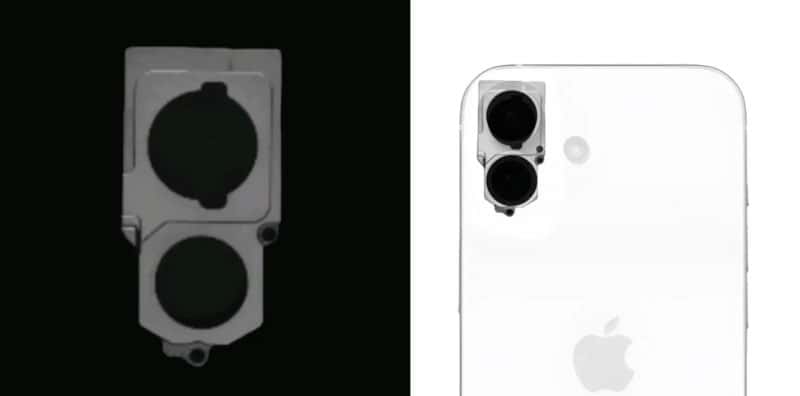 Опубликовано фото блока камер для iPhone 16