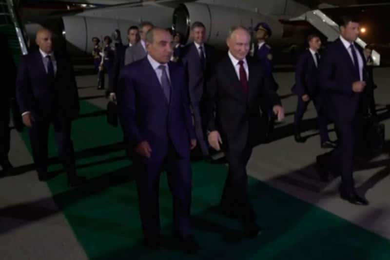 Путин прибыл в Азербайджан с государственным визитом