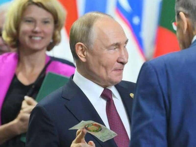 «Ревностно следит за рублем»: Песков объяснил, почему Набиуллиной не понравилась «купюра БРИКС»