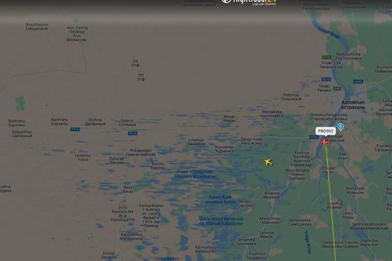 Пассажирский Boeing подал сигнал бедствия над Каспийским морем