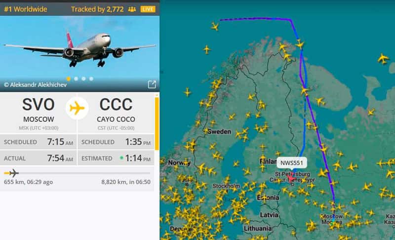 Самолет Nordwind совершает экстренную посадку в Пулково из-за отказа двигателя