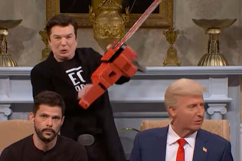 Маск с бензопилой в Овальном кабинете, Джей Ди Вэнс, цитирующий Вилли Вонку, и шутки про костюм