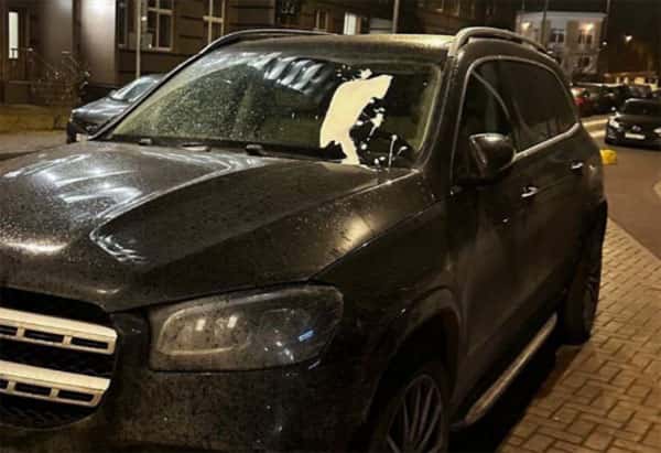 Автомобиль Харламова стоимостью 16 миллионов облили кефиром из-за парковки