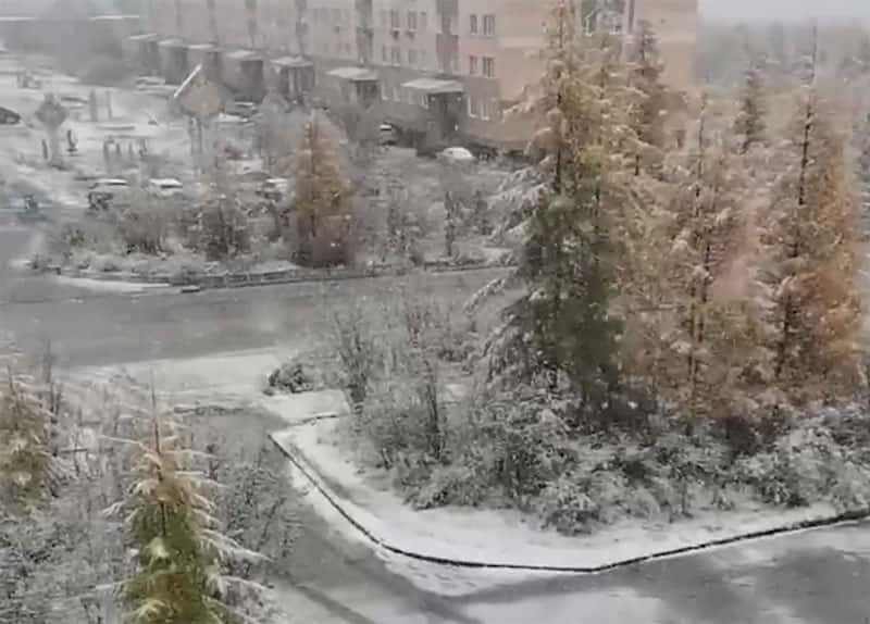 В Красноярске — ноль, в Якутии — минус 2: в Сибири настоящая зима. Видео