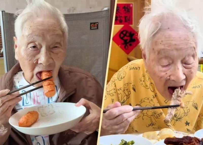 В Шанхае 100-летняя бабушка стала фуд-блогером и набирает популярность