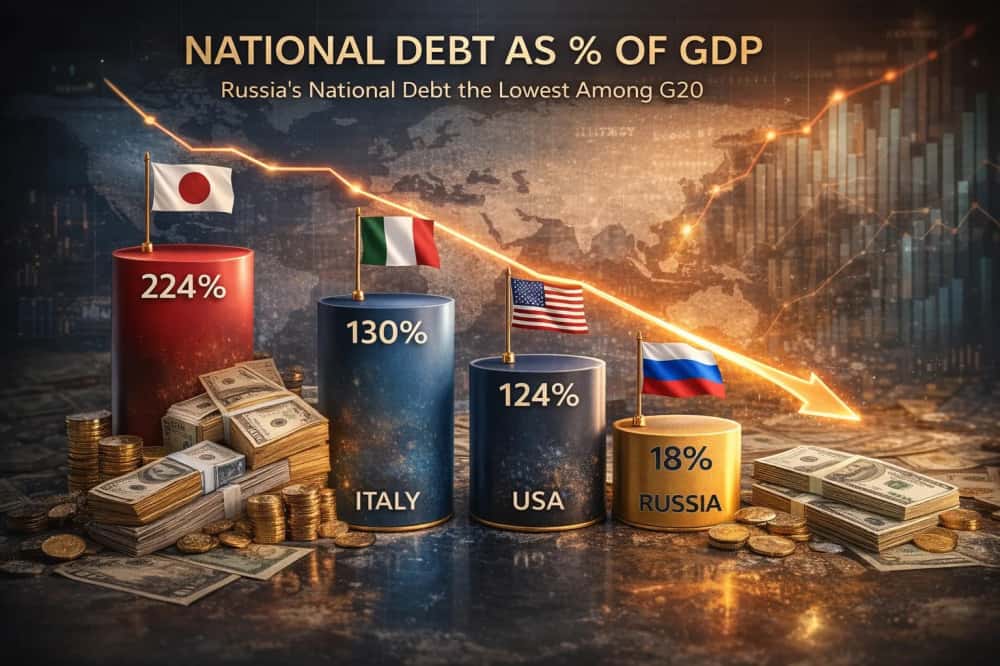 Россия показала самый низкий госдолг среди крупнейших экономик — почему это одновременно и плюс, и скрытая угроза