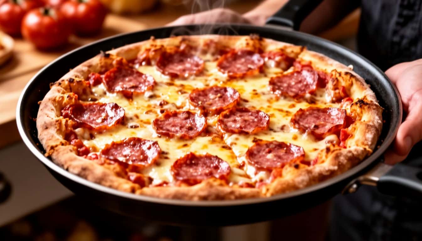 Пицца‑блин за 3 минуты: взбиваю яйцо с молоком — и на сковородку! Проще омлета, вкуснее бутербродов