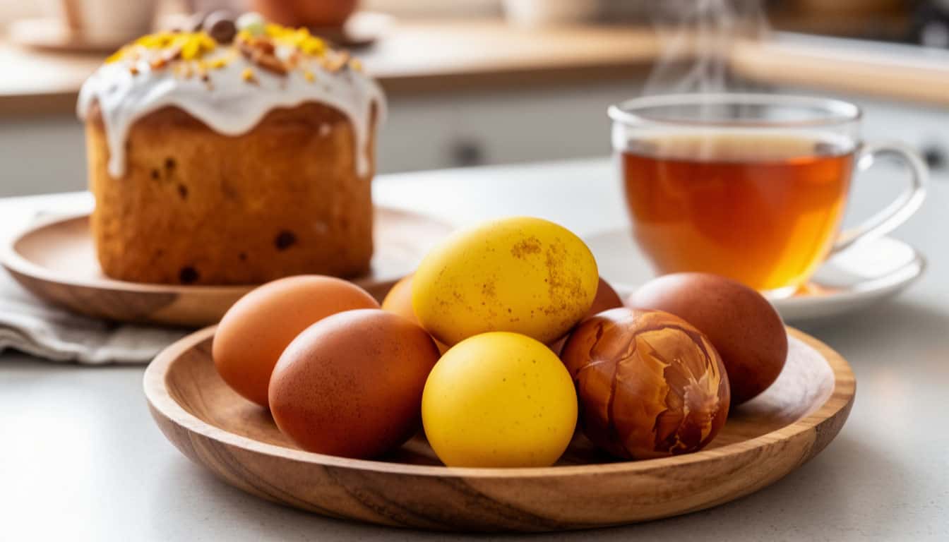 Бабушка научила меня красить яйца луковой шелухой и не только — теперь это наш семейный секрет: результат восхищает