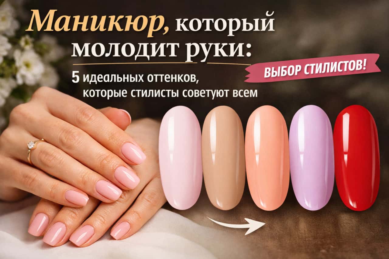 Минус 5–10 лет за один маникюр: эти оттенки выбирают стилисты в 2026