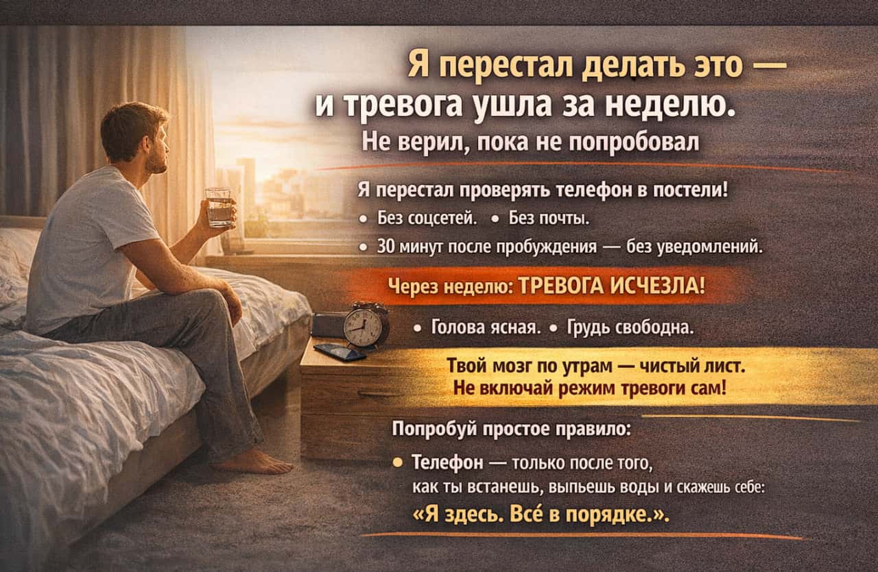 Перестала это делать — и тревога исчезла за неделю. Не верила, пока не попробовала - один простой шаг и всё меняется