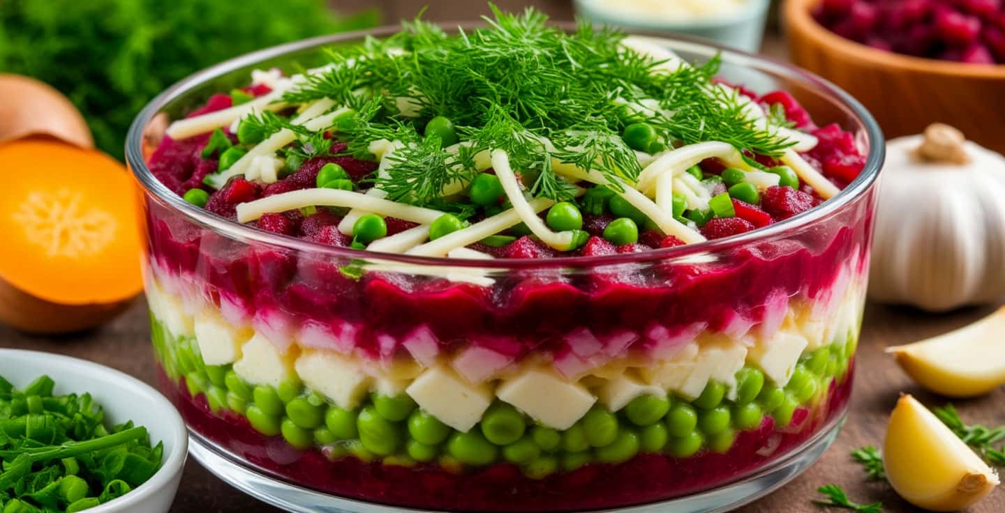 Салат‑обманка "Простушка": тратите 10 минут, а эффект как от ресторанного блюда: его сметают со стола первым и просят добавки