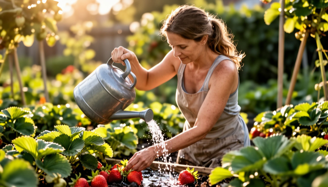 Секрет крупных и сладких ягод клубники: то, что лежит в мусорном ведре. Этот народный рецепт сделал с моей клубникой настоящее чудо, ягоды огромные 