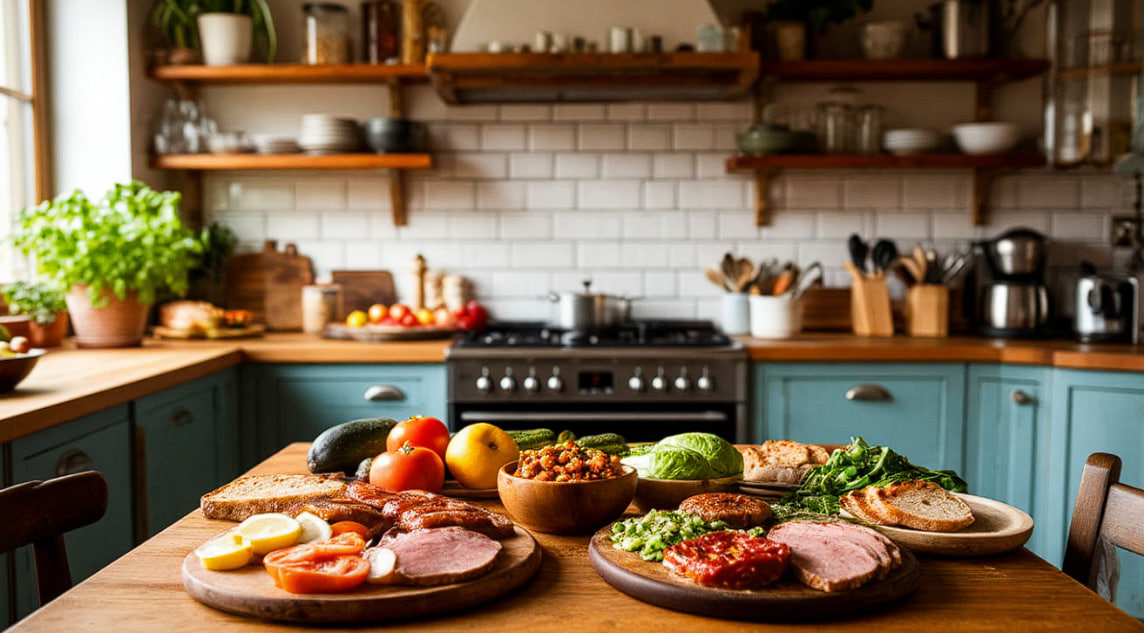 Салат "Богатырский" с авокадо и яйцами — быстро, вкусно и полезно: пошаговый рецепт