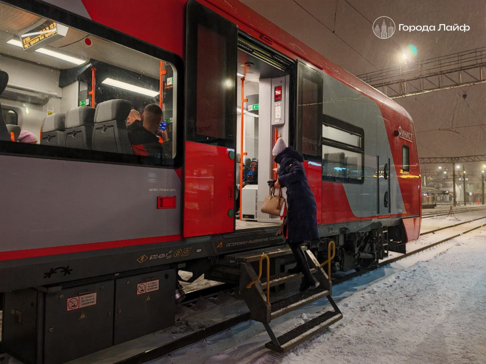 Поезд Рязань — Москва остановился в поле: пассажиры шли до вокзала по сугробам | Поезд Рязань — Москва не доехал: пассажиры шли по сугробам до вокзала