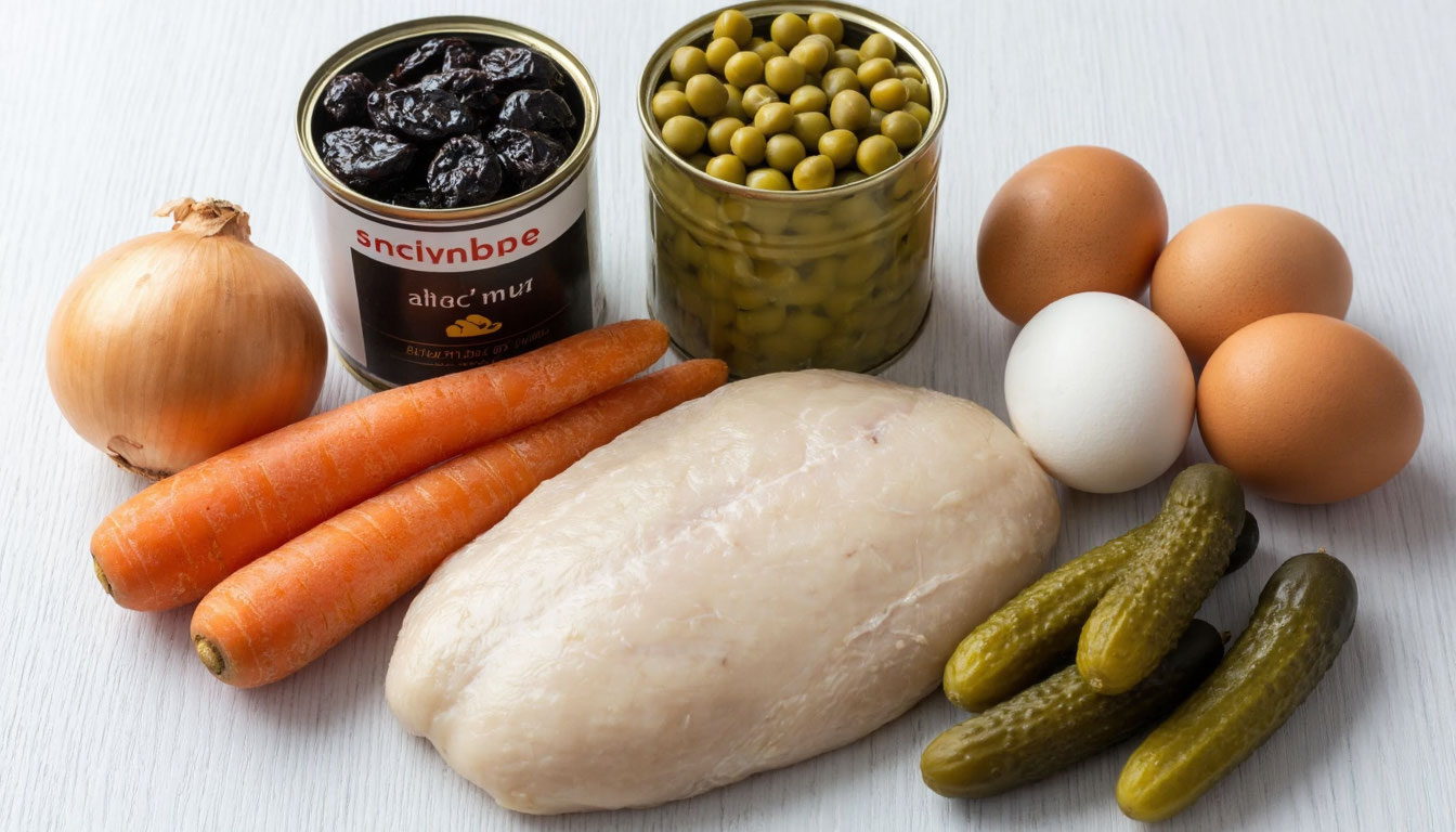 Вкуснейший салат с черносливом и курицей: идеальный вариант на любой случай - муж съедает за 15 минут