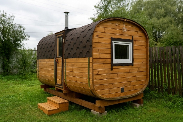 Плюсы и минусы бани-бочки: эксперт рассказал, чем она хороша и чем опасна | Эксперт Миронов объяснил плюсы и минусы бани-бочки 