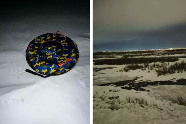 В Красноярске погиб подросток, сорвавшись в обрыв с 15-метровой высоты на «ватрушке»