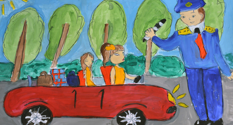 В Воронеже проходит выставка рисунков детей сотрудников полиции «Семейные портреты полицейских»