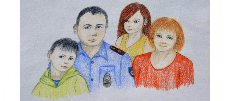 В ГУ МВД России по Воронежской области подведены итоги конкурса детского рисунка «Семейные портреты полицейских»