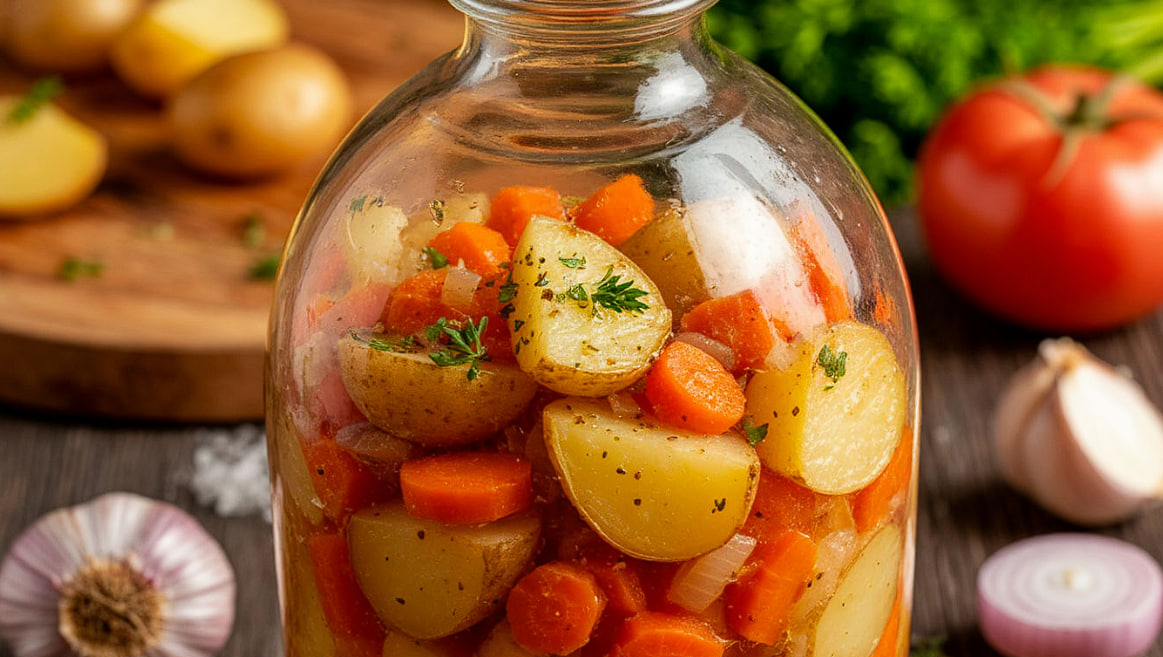 Готовлю картошку в стеклянной банке в духовке: нежная, пропитанная специями — гости попросят рецепт