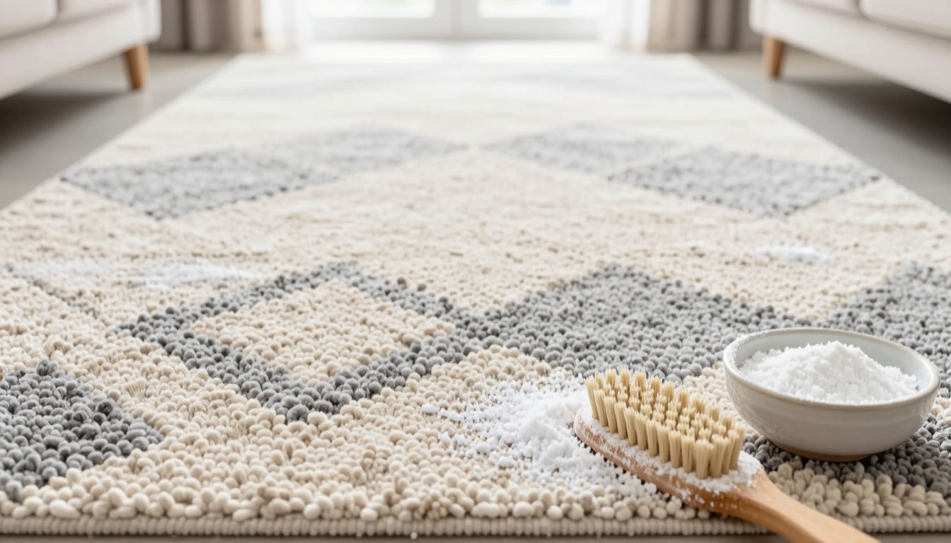 Ковры больше не выбиваю и не мою: простой способ с содой и солью очищает глубже пылесоса — без воды, затрат и долгой сушки
