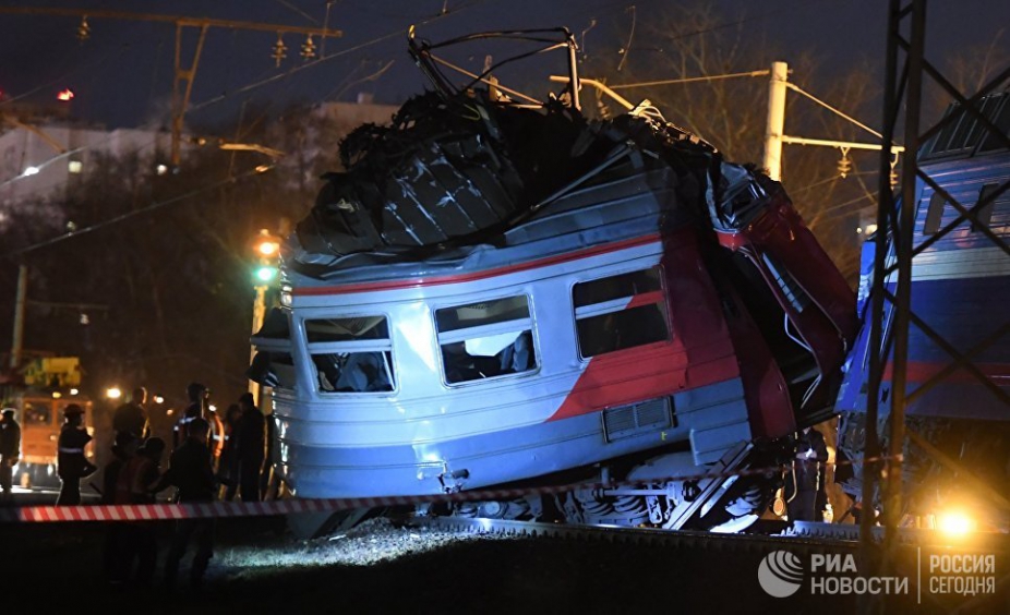 В Москве возбуждено уголовное дело по факту столкновения двух поездов