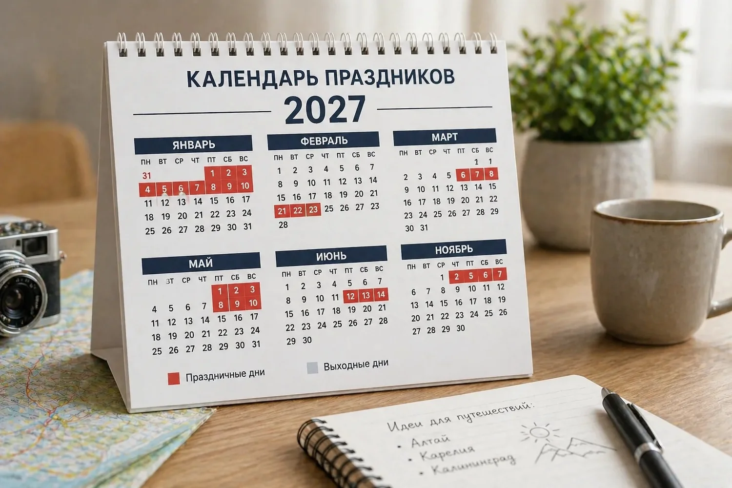 11 дней новогодних каникул в 2027 году: Минтруд опубликовал календарь праздников — когда и сколько будем отдыхать?