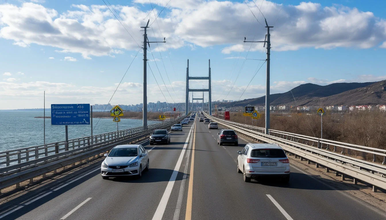 Крымский мост: с 29 апреля изменится схема движения у пунктов досмотра — кому придётся ехать в объезд?